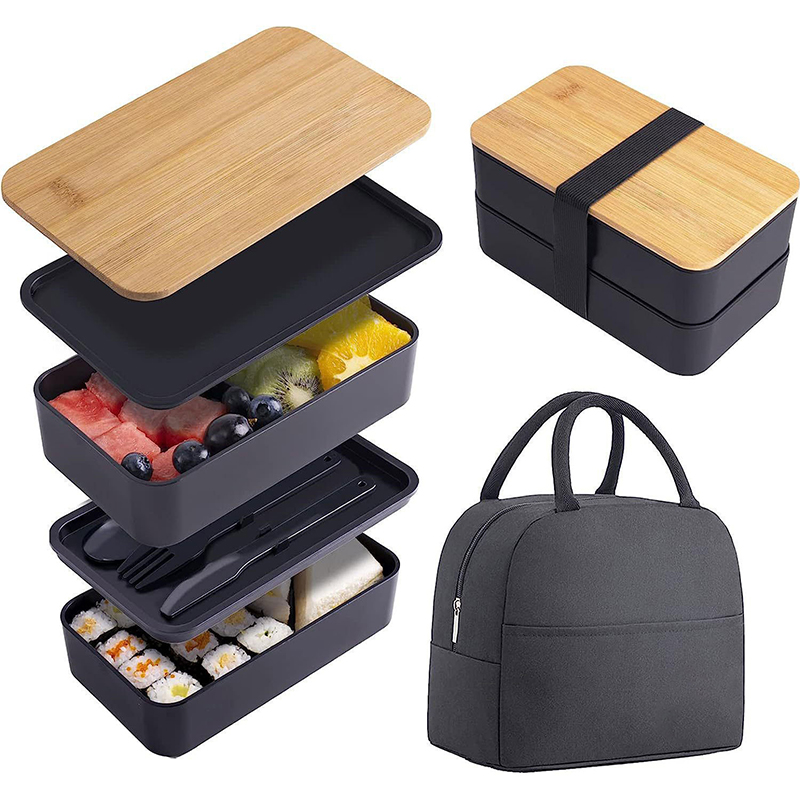 Meal Prep Rezepte - Kotak Bento Dapat Ditumpuk dengan Peralatan