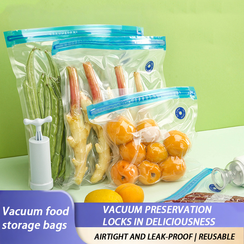 Meal Prep Ziplock - Kantong Vakum Reusable Dengan Ziplock Bebas