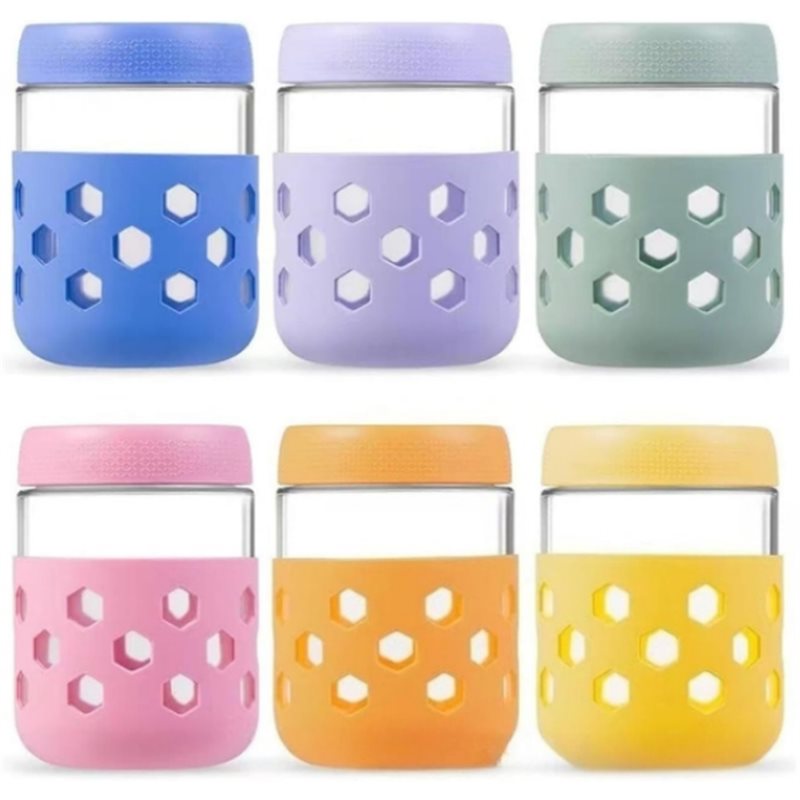 Meal Prep Jars With Lids - AB66-1Set Stoples Oatmeal Malam Hari (Dengan