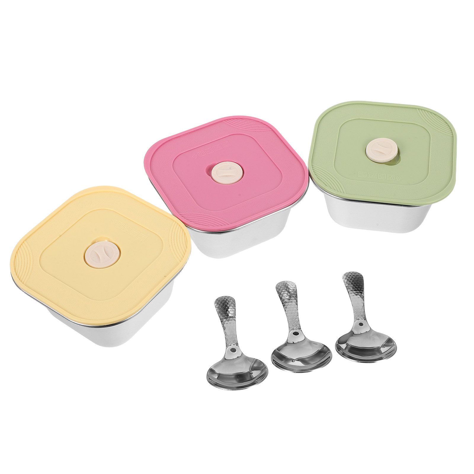 3Pcs Wadah Makanan Ringan Stai - Meal Prep Jars With Lids ulasan dan harga