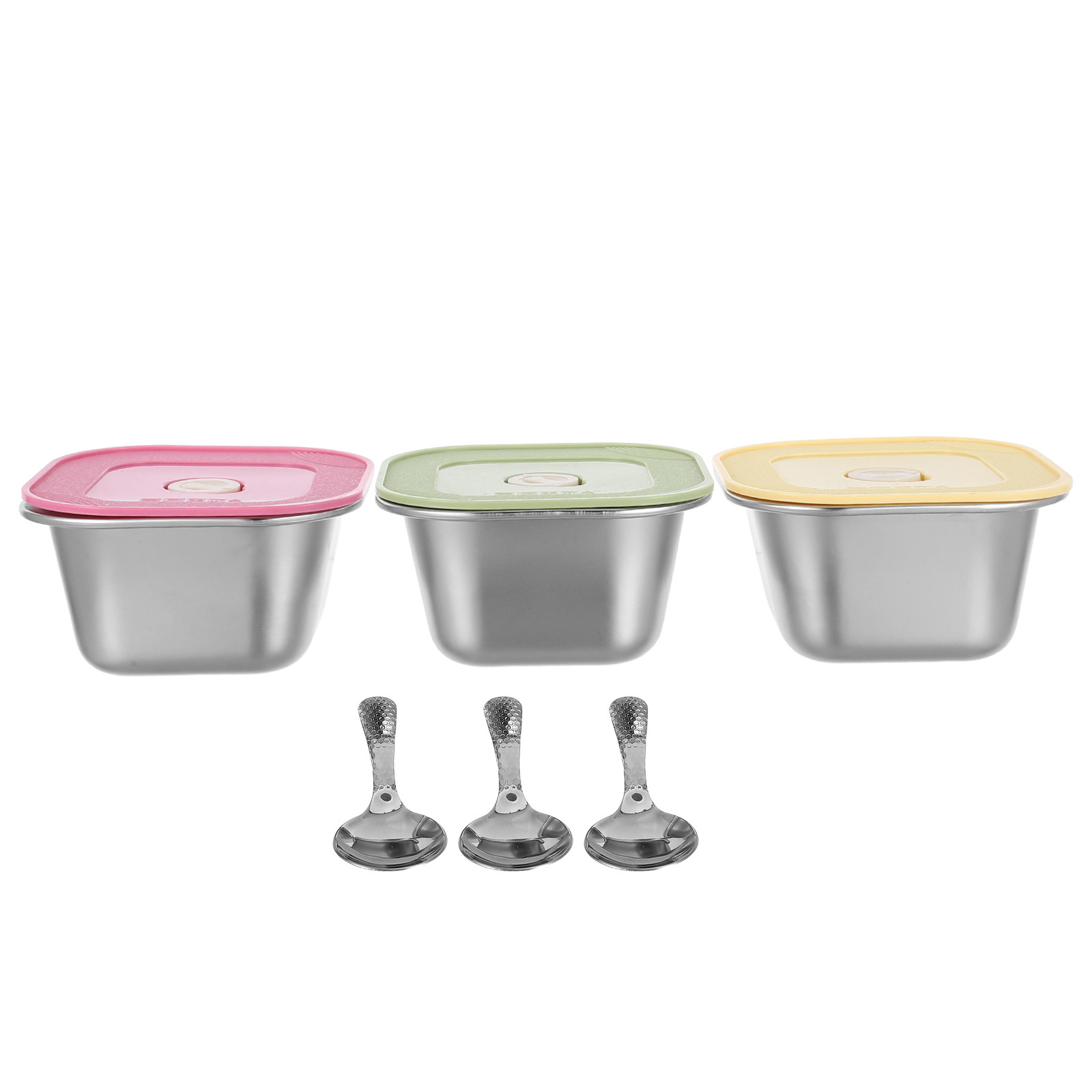 3Pcs Wadah Makanan Ringan Stai - Meal Prep Jars With Lids ulasan dan harga