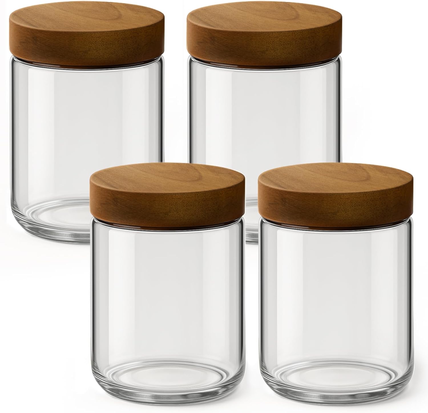 16oz 4 Buah Wadah Overnight Oa - Meal Prep Jars With Lids ulasan dan harga