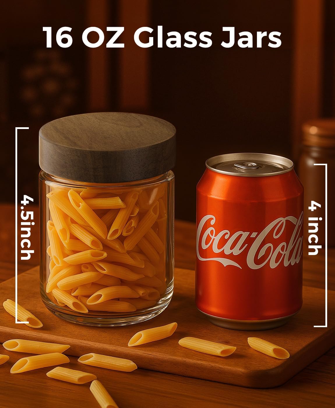 16oz 4 Buah Wadah Overnight Oa - Meal Prep Jars With Lids ulasan dan harga