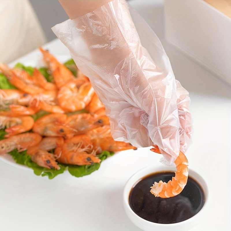 100 Buah Sarung Tangan Plastik - Meal Prep Restaurant ulasan dan harga
