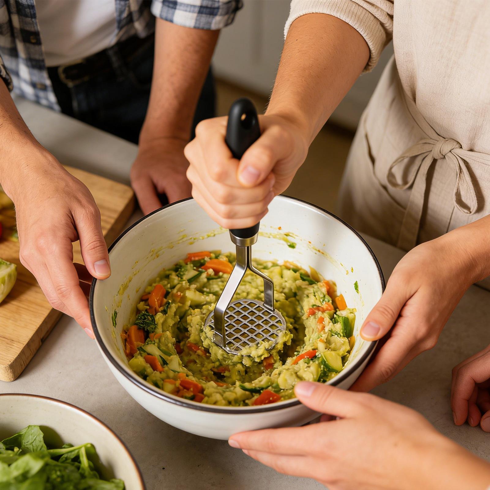 Alat Penghancur Kentang Manual - Meal Prep Restaurant ulasan dan harga