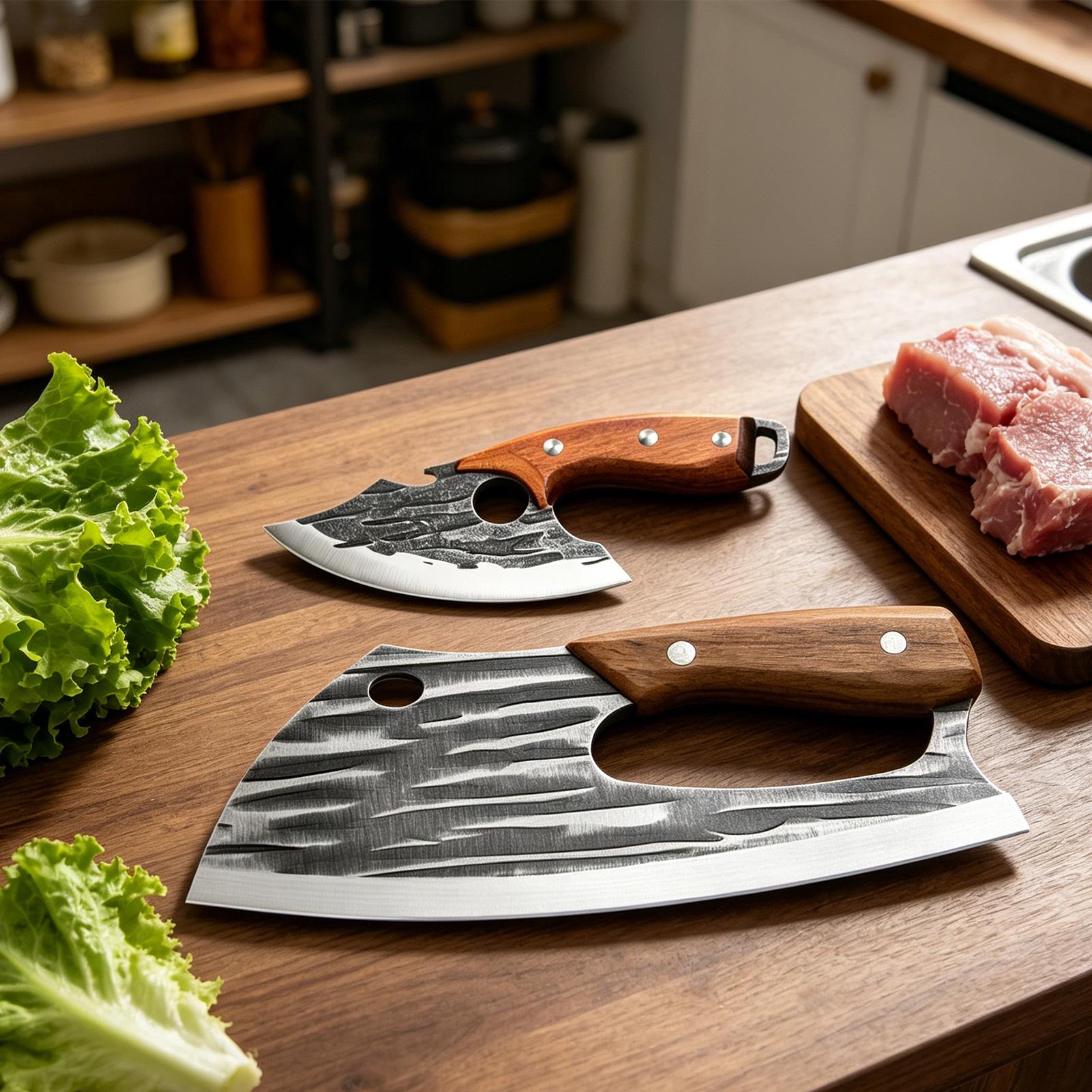 2 Buah Pisau Pemotong Daging T - Meal Prep Restaurant ulasan dan harga