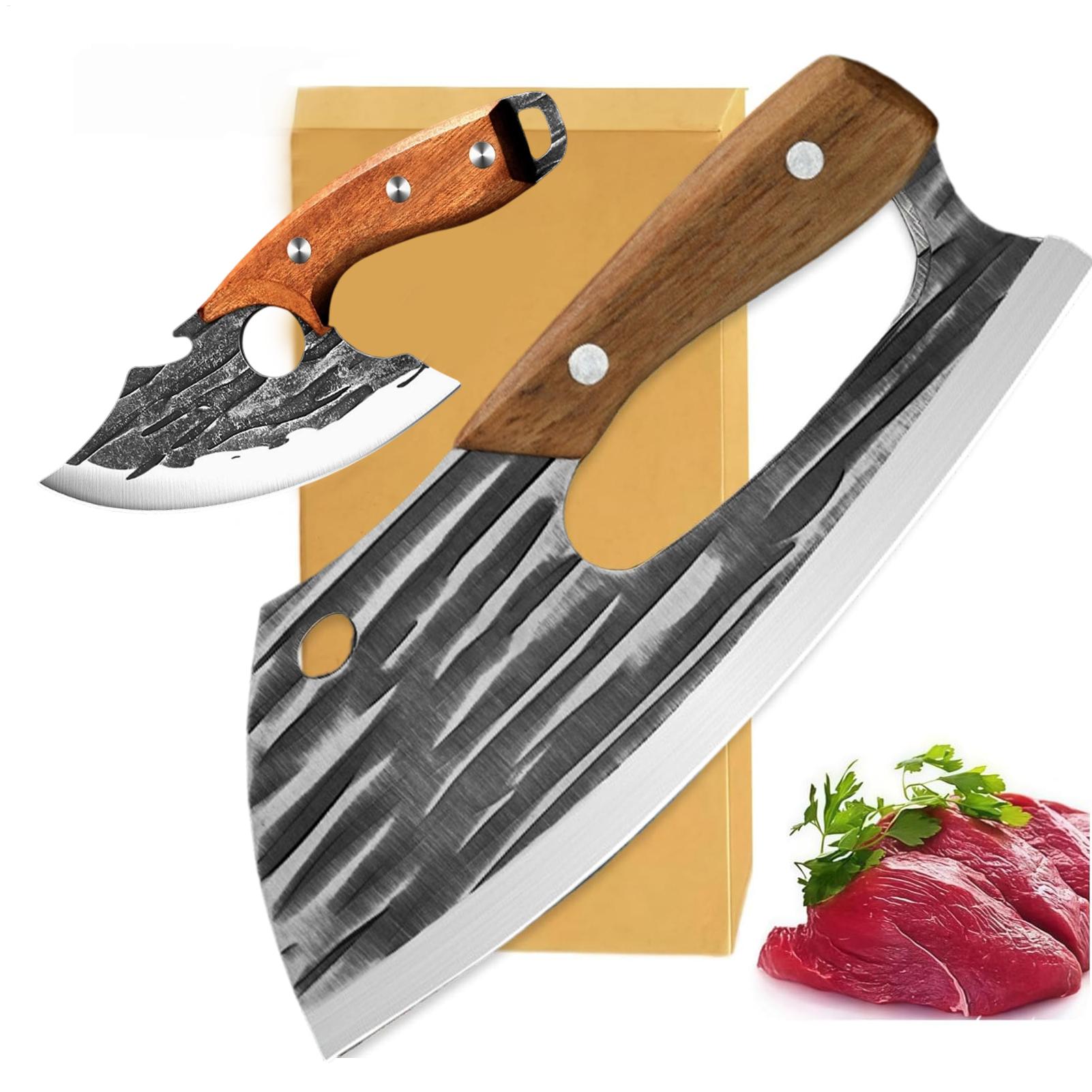 2 Buah Pisau Pemotong Daging T - Meal Prep Restaurant ulasan dan harga