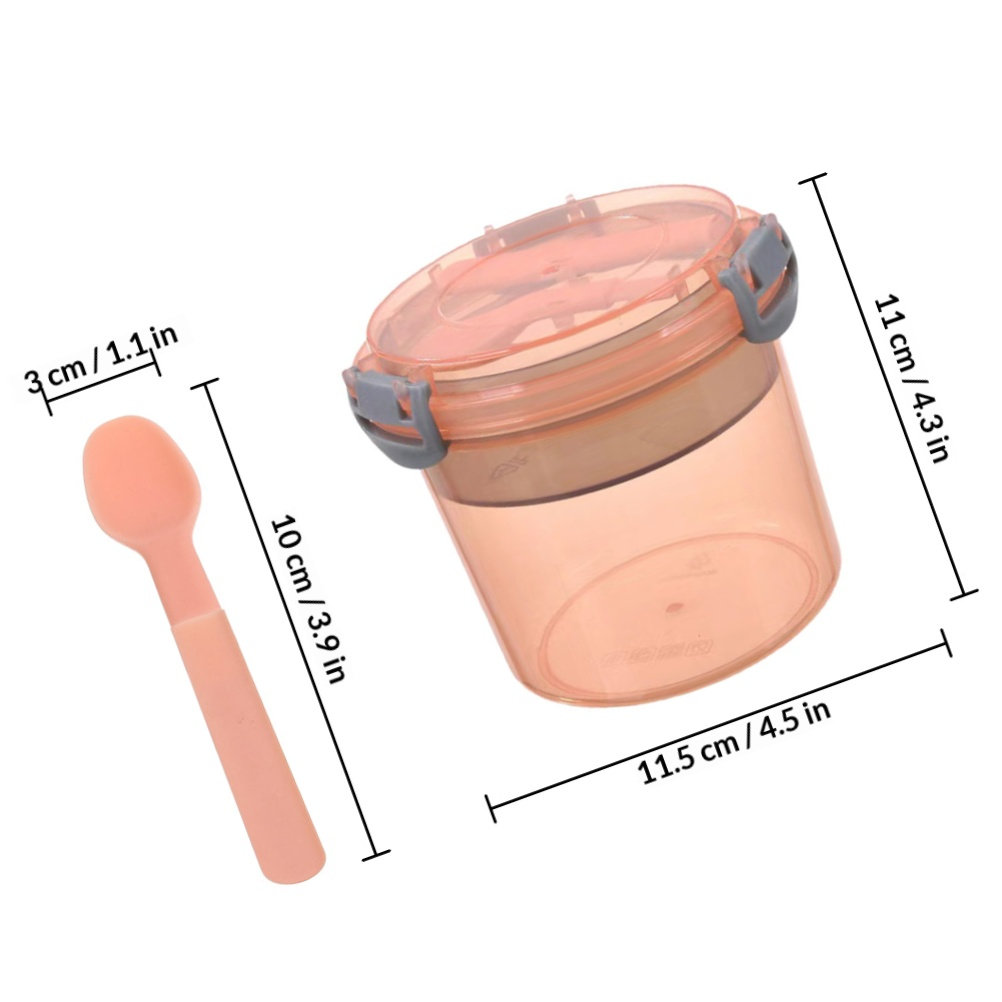 2 Buah Set Stoples Overnight O - Meal Prep Jars With Lids ulasan dan harga