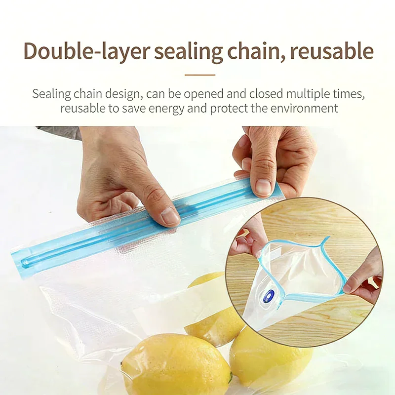 Kantong Vakum Reusable Dengan  - Meal Prep Ziplock ulasan dan harga