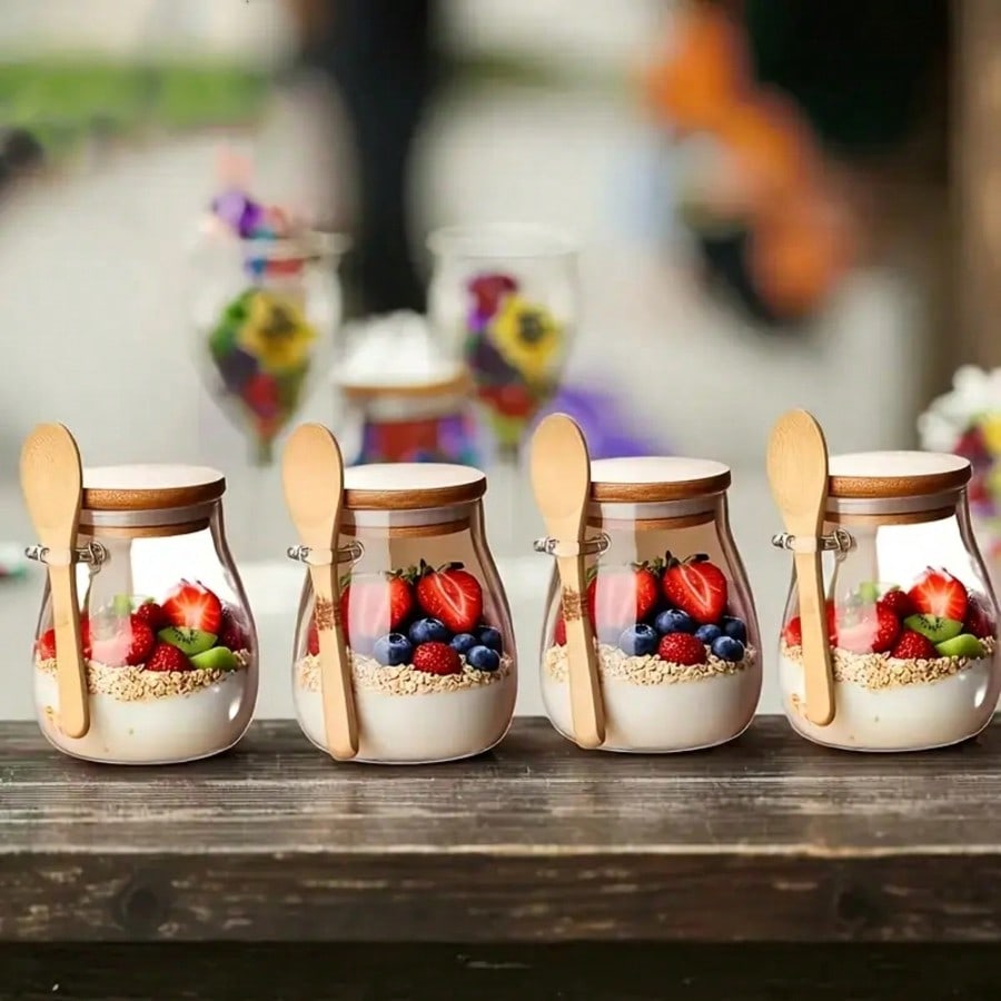 4 Wadah Oatmeal Overnight dari - Meal Prep Yogurt Parfait ulasan dan harga