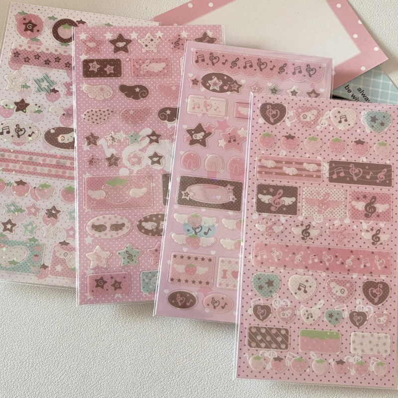 Stiker Scrapbooking Film Glitt - Strawberry Huller ulasan dan harga
