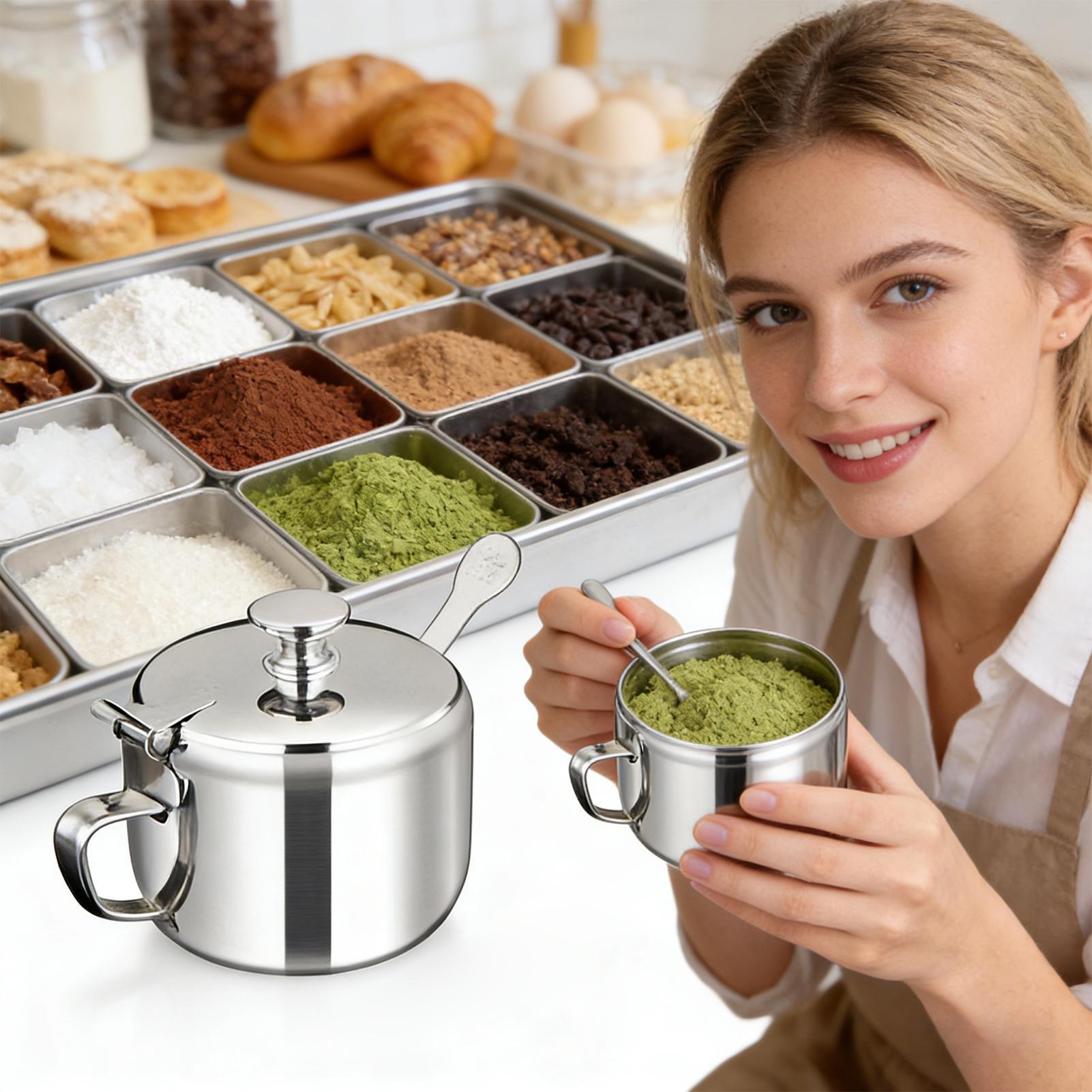 Wadah Bumbu Dapur dengan Sendo - Meal Prep Jars With Lids ulasan dan harga