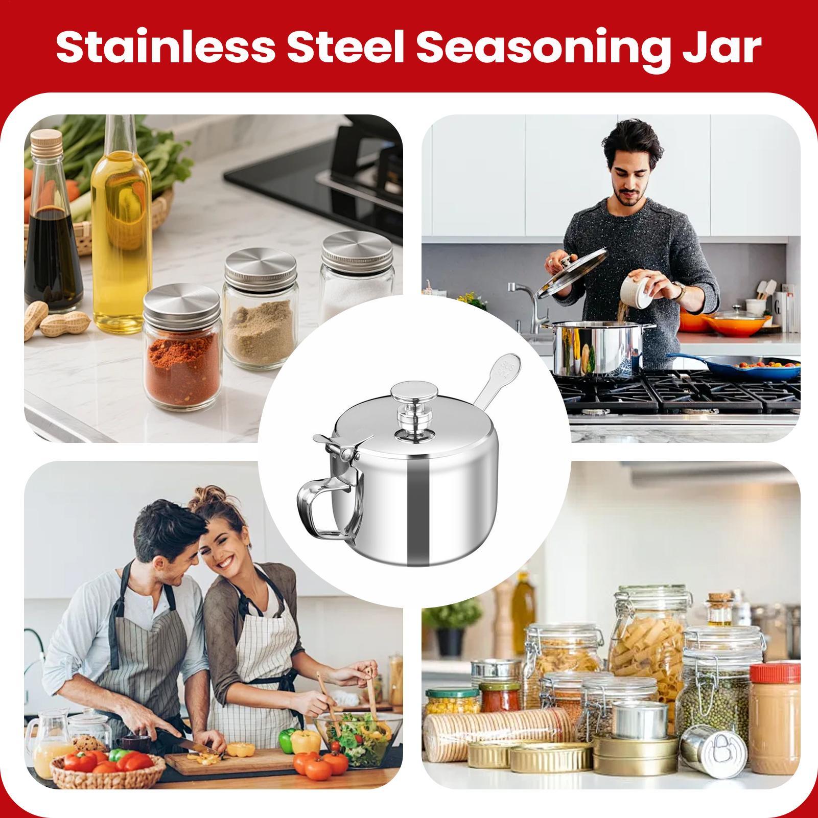 Wadah Bumbu Dapur dengan Sendo - Meal Prep Jars With Lids ulasan dan harga
