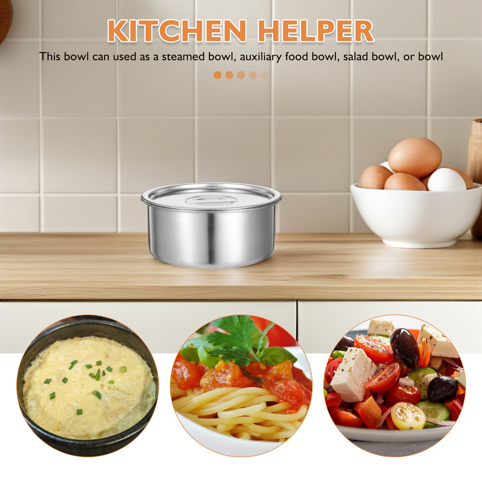 Mangkuk Telur Kukus Stainless  - Meal Prep Restaurant ulasan dan harga