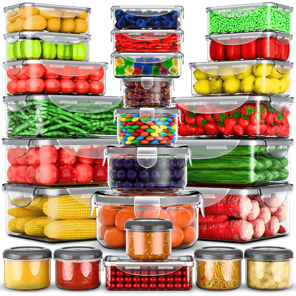 50 Pcs Wadah Penyimpanan Makan - Meal Prep Jars With Lids ulasan dan harga