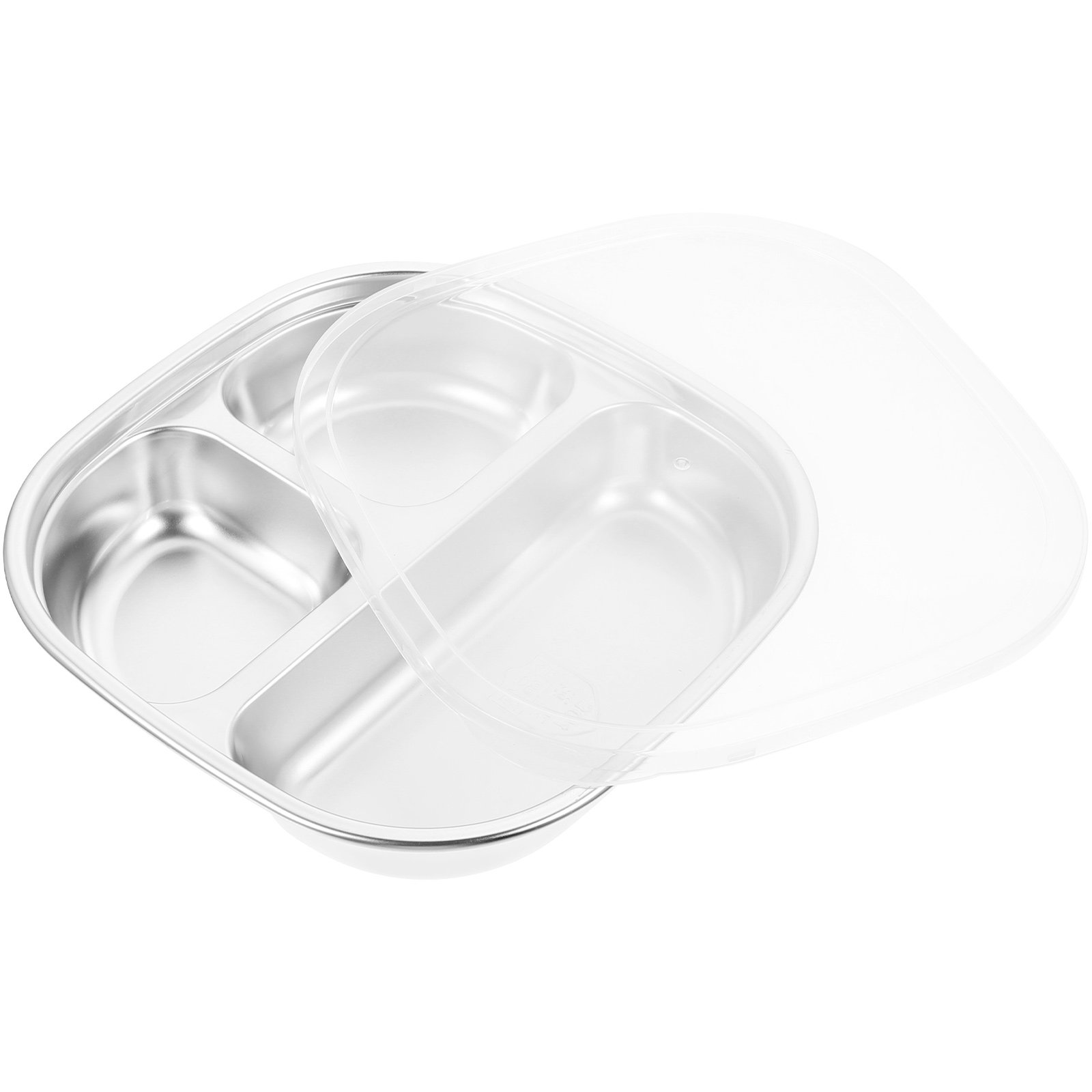 Piring Makan Stainless Steel 3 - Meal Prep Restaurant ulasan dan harga