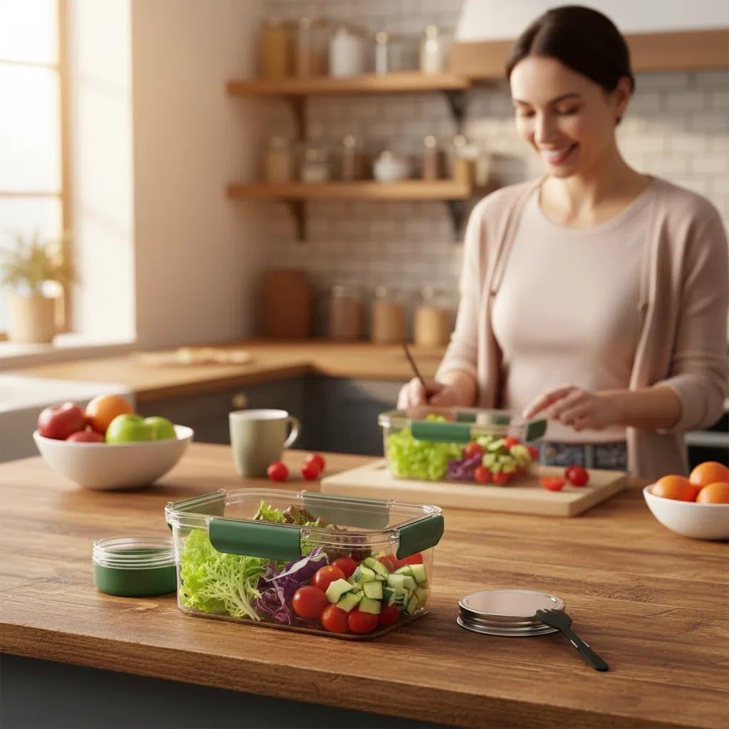 Wadah Penyimpanan Makanan Sola - Meal Prep Jars With Lids ulasan dan harga
