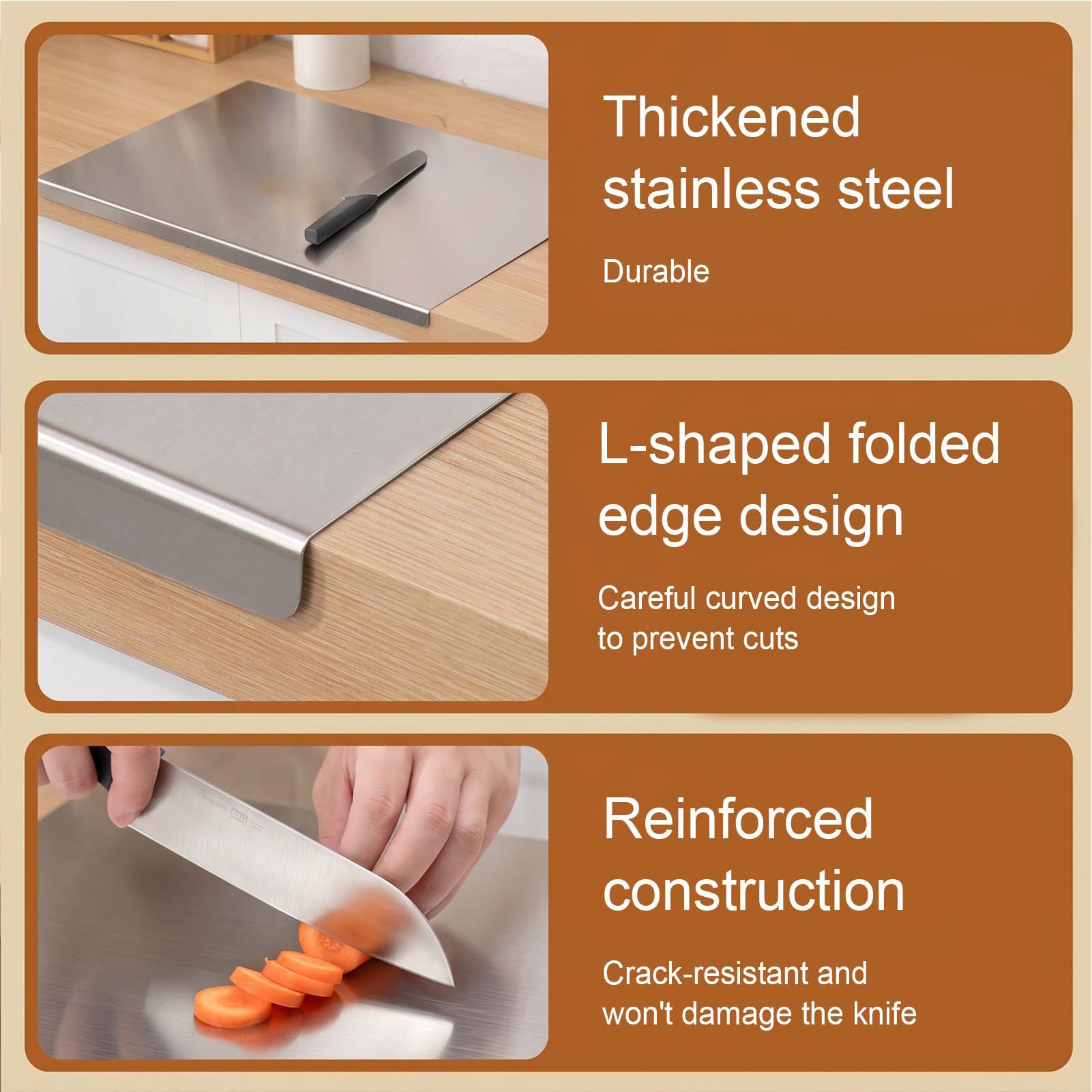Papan Pemotong Stainless Steel - Meal Prep Restaurant ulasan dan harga