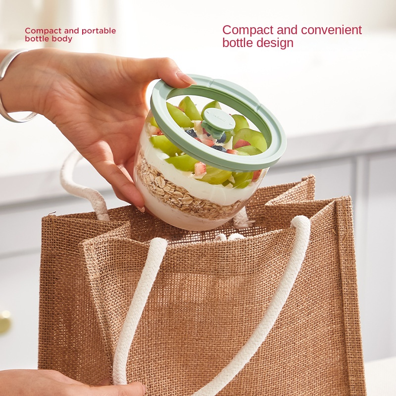 Wadah Oatmeal Semalaman dari K - Meal Prep Yogurt Parfait ulasan dan harga