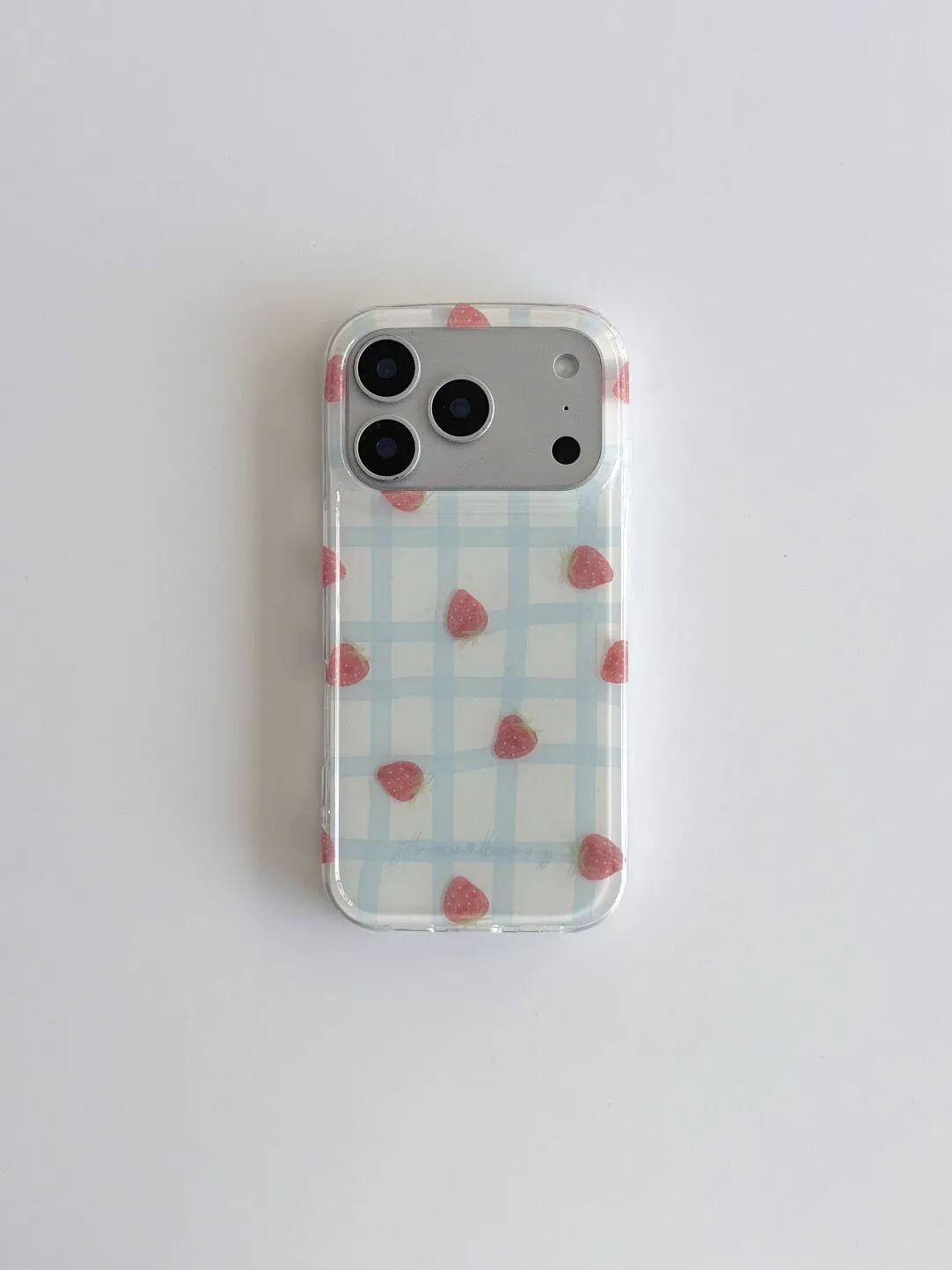 Casing HP Mewah Motif Kotak Bi - Strawberry Huller ulasan dan harga