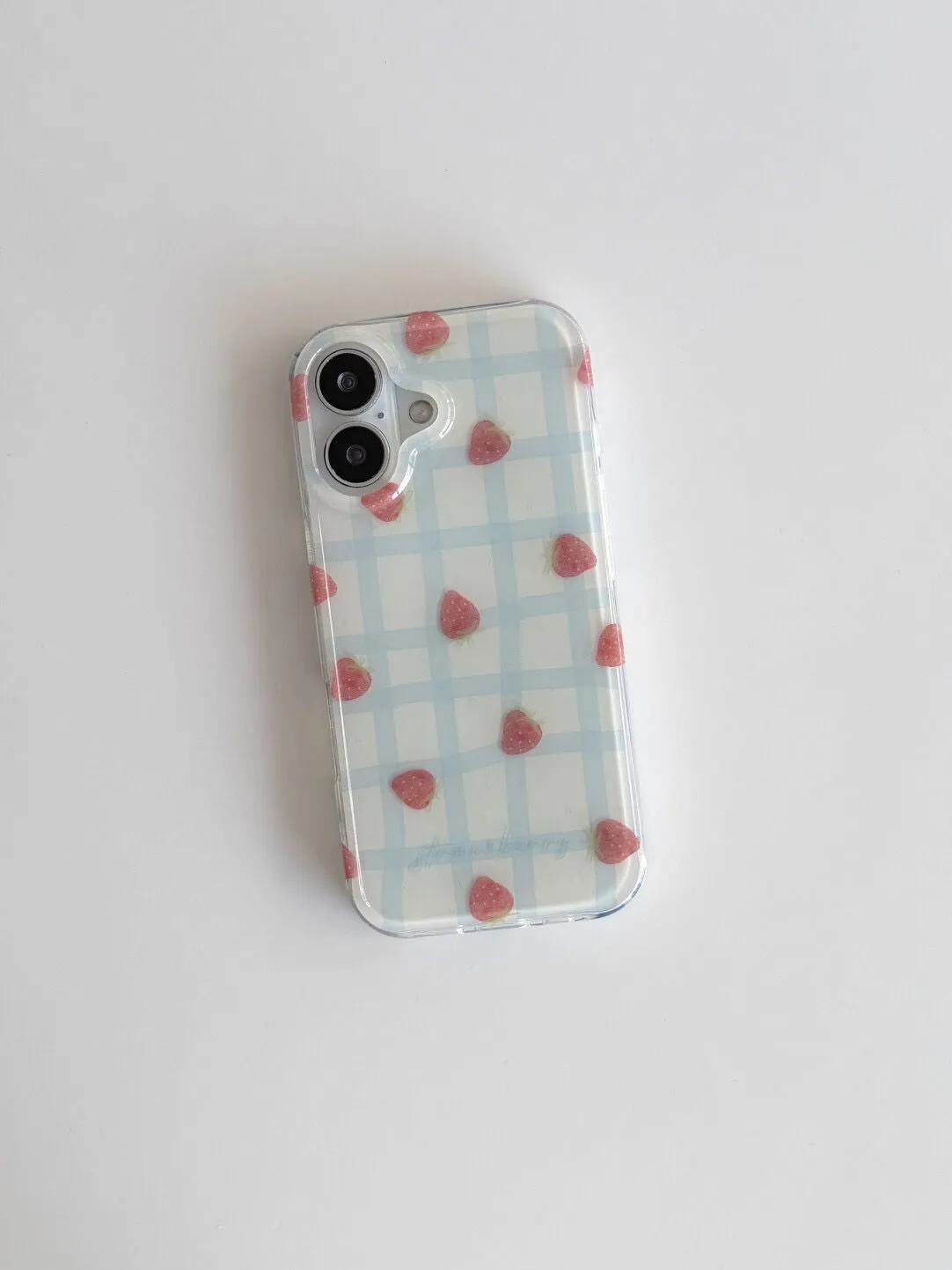 Casing HP Mewah Motif Kotak Bi - Strawberry Huller ulasan dan harga